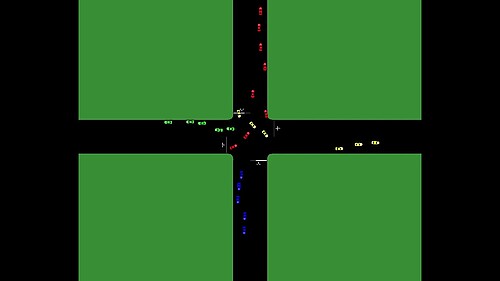 Controlling multiple crossing CAV platoons, TrafficFluid DSSL TUC